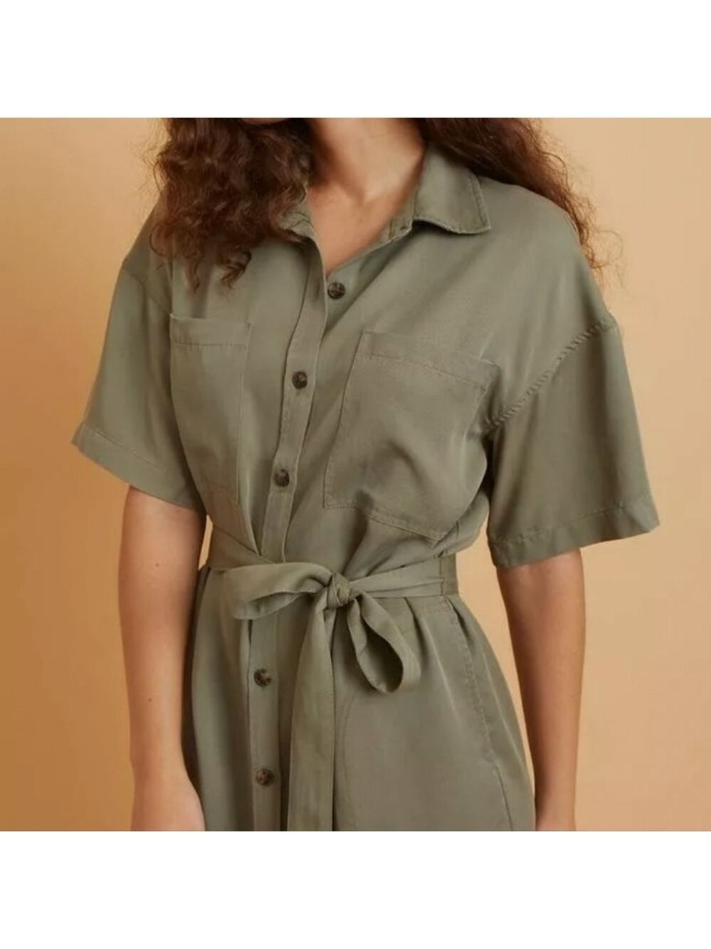 Marine Layer Renata Midi Belted Dress - Picture 3 of 7